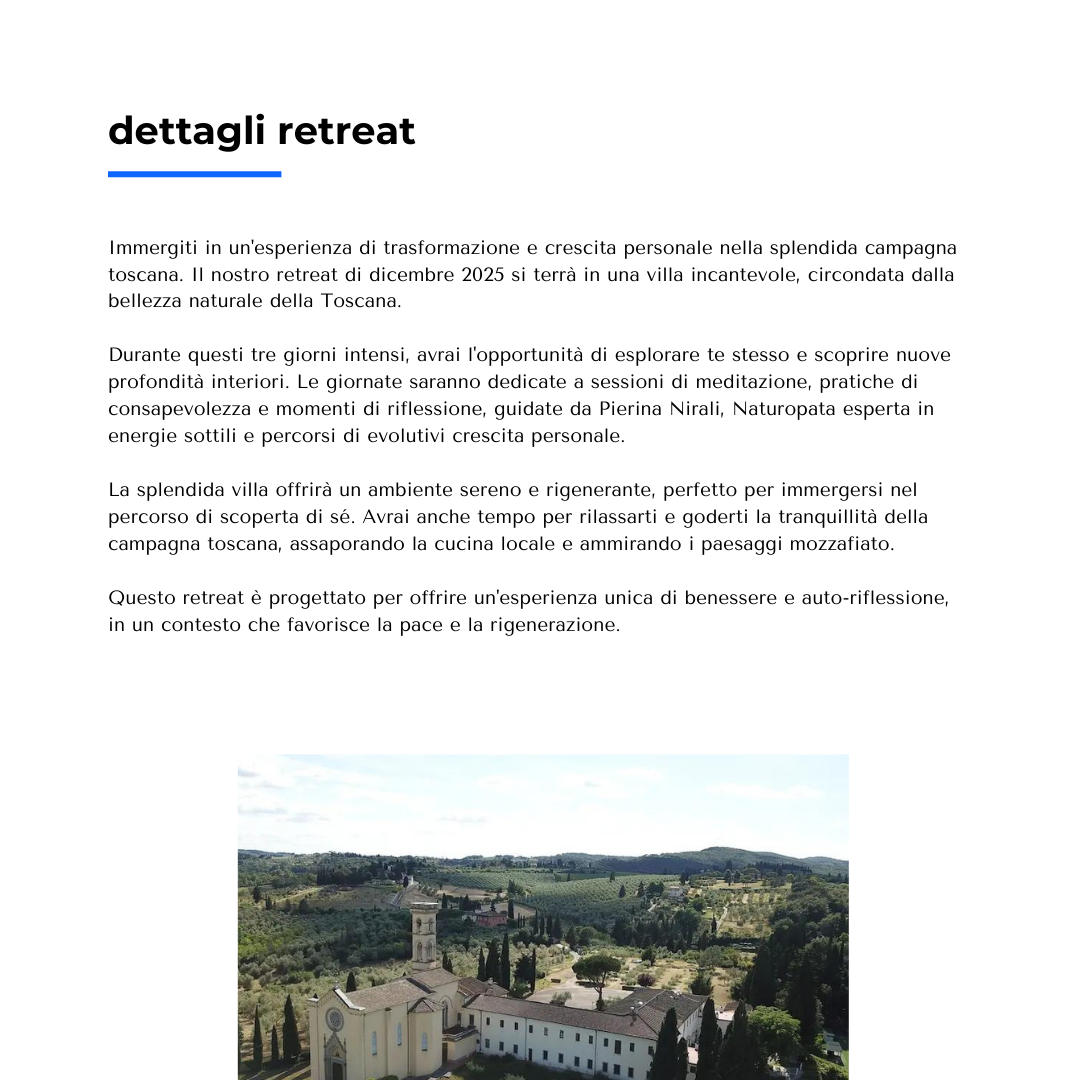 Retreat Toscana